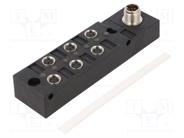 Distribution box; M8; PIN: 3; socket; 2A; with LED indicators; IN: 6