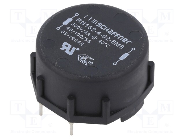 Inductor: wire with current compensation; THT; 6.8mH; 4A; 87mΩ