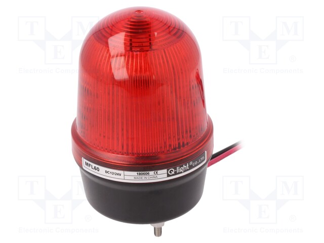 Signaller: lighting; red; Series: MFL; 10÷30VDC; Light source: LED