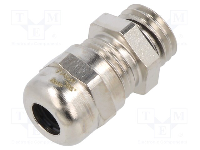 Cable gland; without nut; M12; IP68; Mat: brass; Entrelec