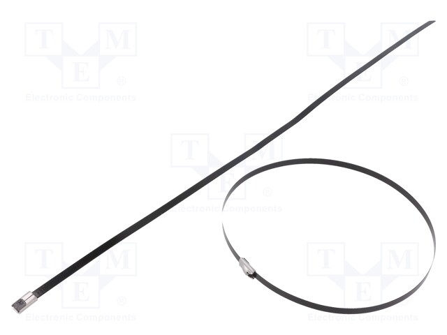 Cable tie; L: 360mm; W: 4.6mm; stainless steel AISI 304; 450N