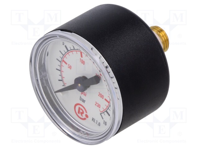 Manometer; 0÷16bar; 40mm; non-aggressive liquids,inert gases