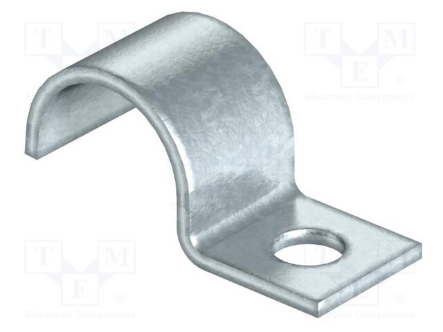 Screw mounted clamp; ØBundle : 25mm; Ømount.hole: 6mm; W: 14mm