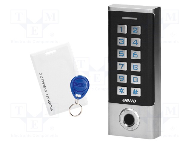 RFID combination lock; wall mount; 12VDC; IP68; -40÷60°C; 0÷300s