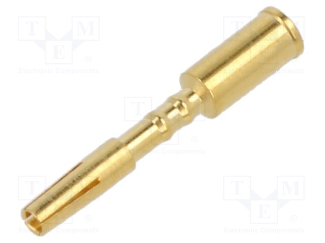 Contact; female; gold-plated; 0.75÷1.5mm2; crimped; for cable