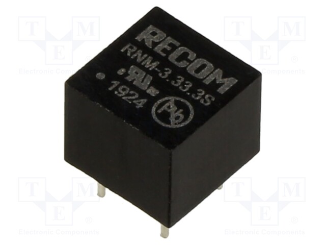 Converter: DC/DC; 1W; Uin: 2.97÷3.63V; Uout: 3.3VDC; Iout: 303mA