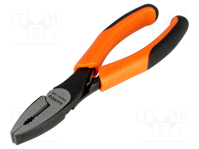 Pliers; universal; Pliers len: 180mm; ERGO®; B: 36mm; C: 25mm; D: 11mm