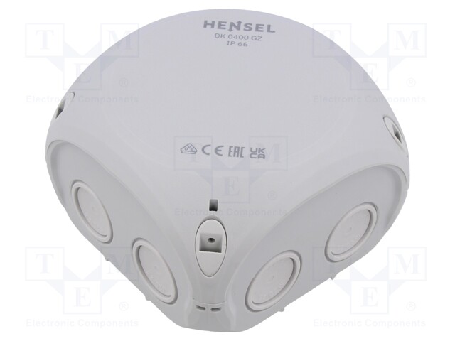 Enclosure: junction box; IP66; with membrane cable glands; grey