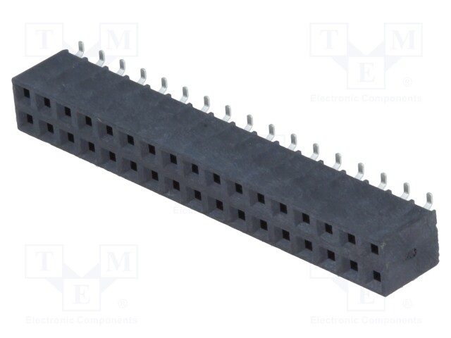 Socket; pin strips; female; PIN: 34; vertical; 2.54mm; SMT; 2x17