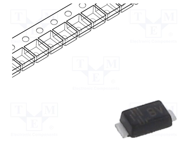 Diode: Schottky rectifying; SMD; 30V; 2A; SOD323F