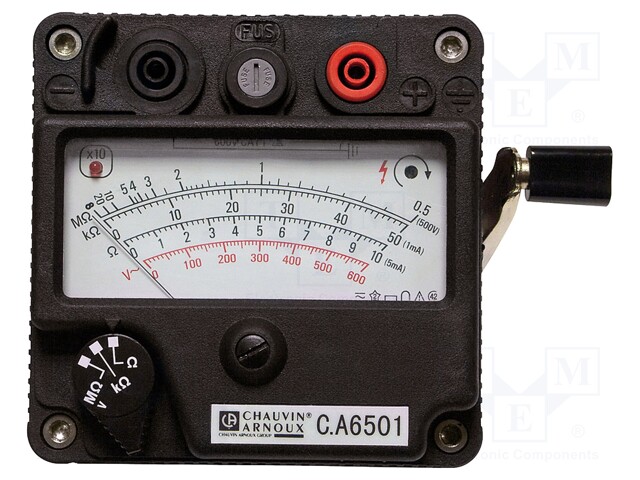 Insulation resistance meter; analogue; 500VDC; R range: 45÷500kΩ