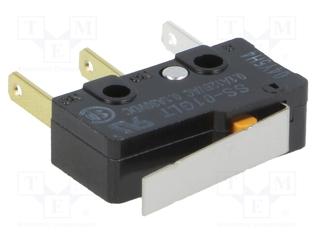 Microswitch SNAP ACTION; with lever; SPDT; 0.1A/125VAC; ON-(ON)