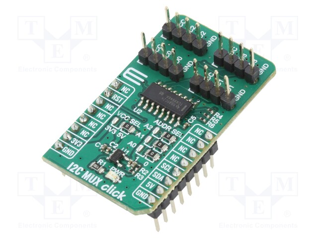 Click board; interface; I2C; TCA9546A; 3.3/5VDC