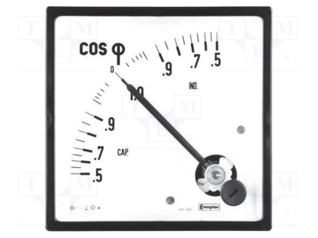 Meter: panel; analogue; Iin: 5A; 400VAC; Class: 2,5; 50÷60Hz; IP52