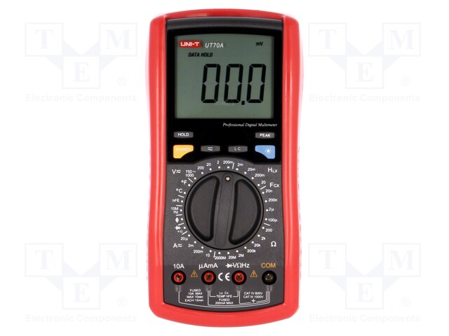 Digital multimeter; LCD 3,5 digit (1999),with a backlit