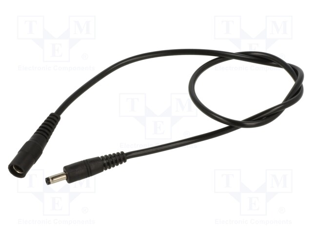 Cable; DC 5,5/2,1 socket,DC 4,0/1,7 plug; straight; 0.5mm2; 0.5m