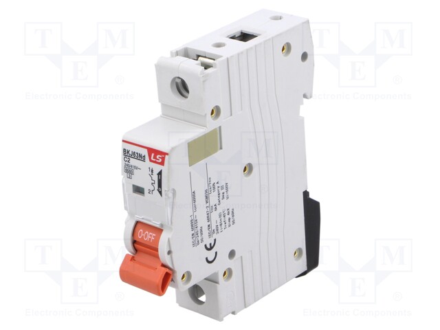 Circuit breaker; 230/400VAC; Inom: 2A; Poles: 1; Charact: C; 6kA