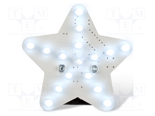 Shining star; visual effects; No.of diodes: 16; white; 80x80x35mm