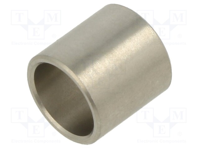 Spacer sleeve; 4mm; cylindrical; stainless steel; Out.diam: 12mm