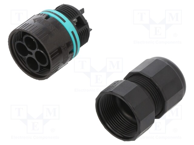 Connector: AC supply; screw terminal; male; TH387; 7÷12mm; 450V