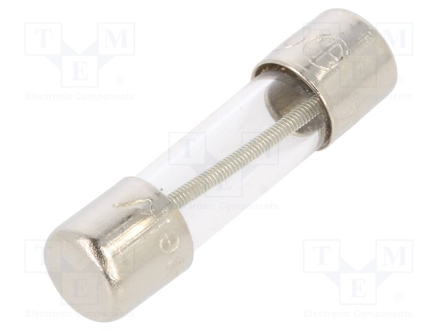 Fuse: fuse; time-lag; 750mA; 250VAC; cylindrical; 5x20mm; brass