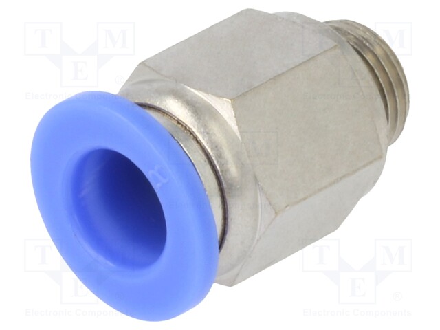 Push-in fitting; straight; G 1/8"; -0.95÷15bar; 8mm