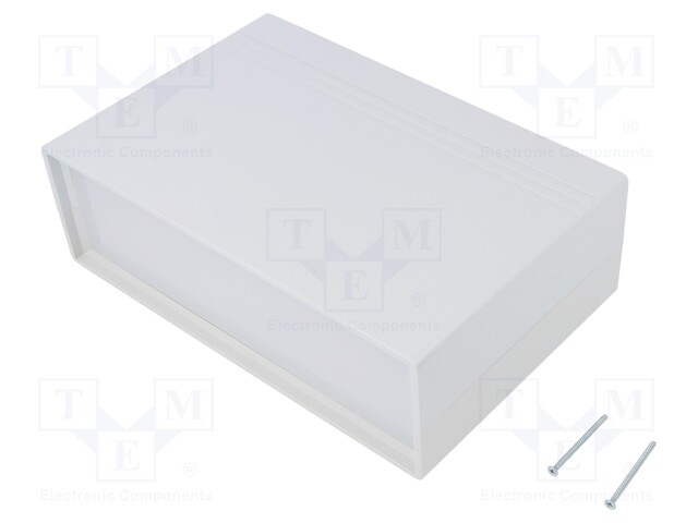 Enclosure: with panel; PCB is fastened in guides; X: 218mm; ABS