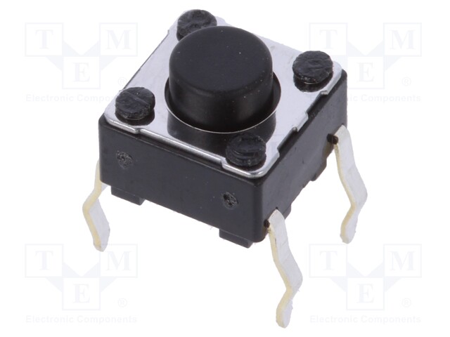 Microswitch TACT; SPST; Pos: 2; 0.05A/12VDC; THT; 1N; 6x6x3.5mm; 5mm