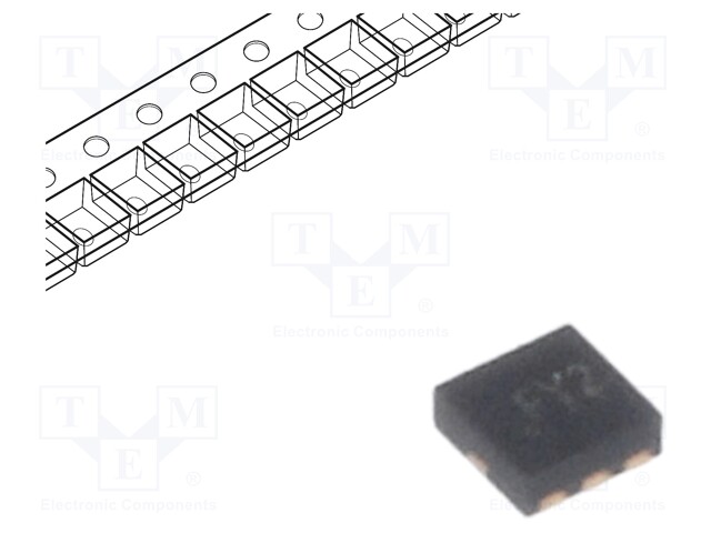 Diode: Transil array; 6.6V; 5A; bidirectional; DFN6; Channels: 2