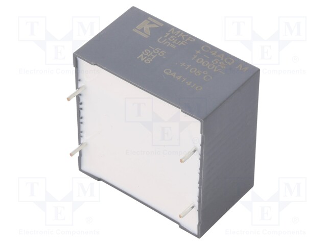 Capacitor: polypropylene; DC-Link; 15uF; ESR: 5mΩ; THT; ±5%; 16.5A