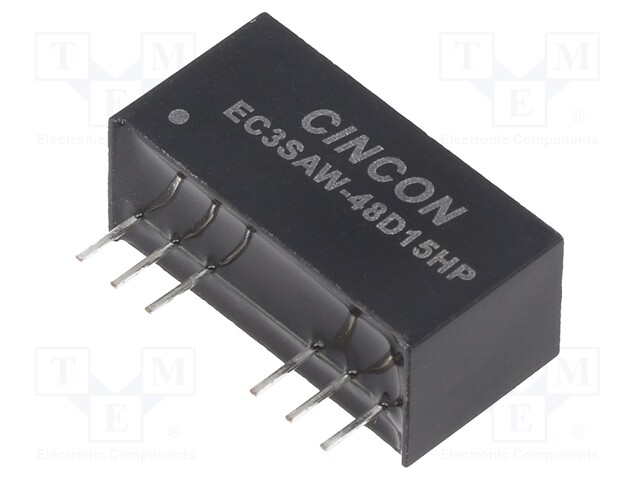 Converter: DC/DC; 3W; Uin: 18÷74V; Uout: 15VDC; Uout2: -15VDC; 4.8g