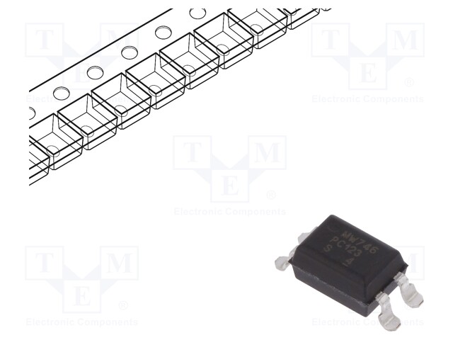 Optocoupler; SMD; Channels: 1; Out: transistor; Uinsul: 5kV; Uce: 70V