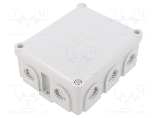 Enclosure: junction box; X: 111mm; Y: 136mm; Z: 57mm; duroplast; IP54