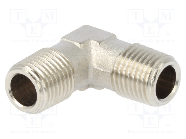 Metal connector; angled 90°; G 1/4"; 100bar; 300°C