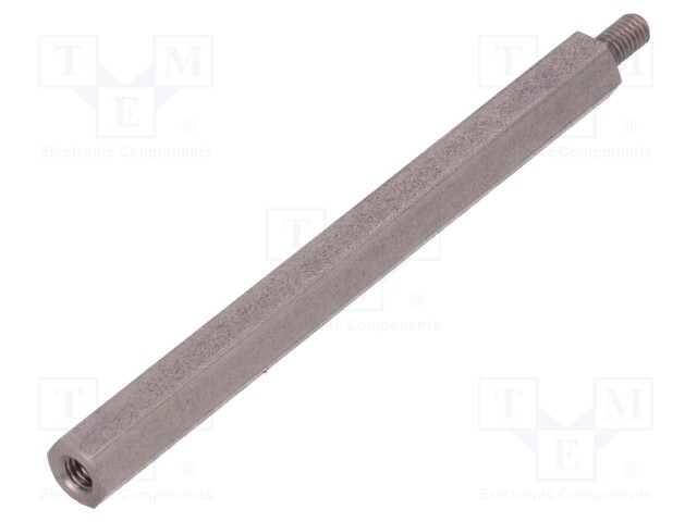 Screwed spacer sleeve; Int.thread: M3; 60mm; Ext.thread: M3