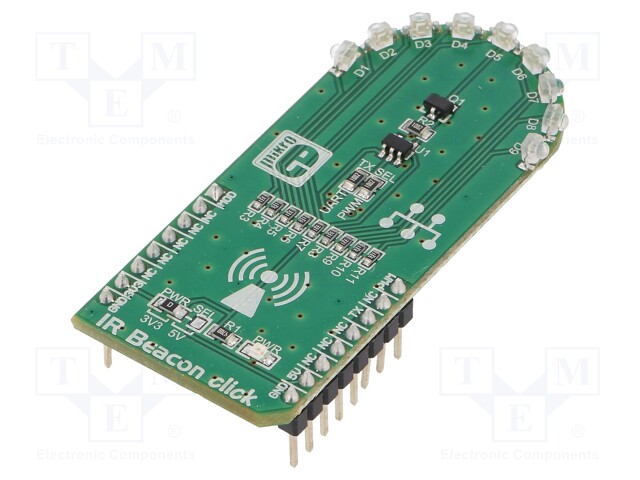 Click board; IR transmitter; PWM,UART; VSMB2948SL; 3.3/5VDC