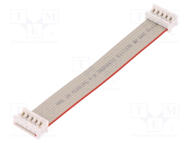 Ribbon cable with connectors; PIN: 10; 1.27mm; PicoFlex; 1.2A