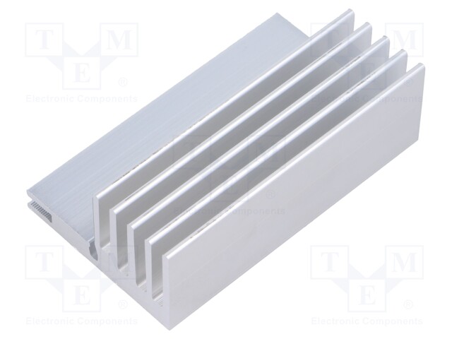 Heatsink: extruded; grilled; natural; L: 75mm; W: 25mm; H: 45mm; raw