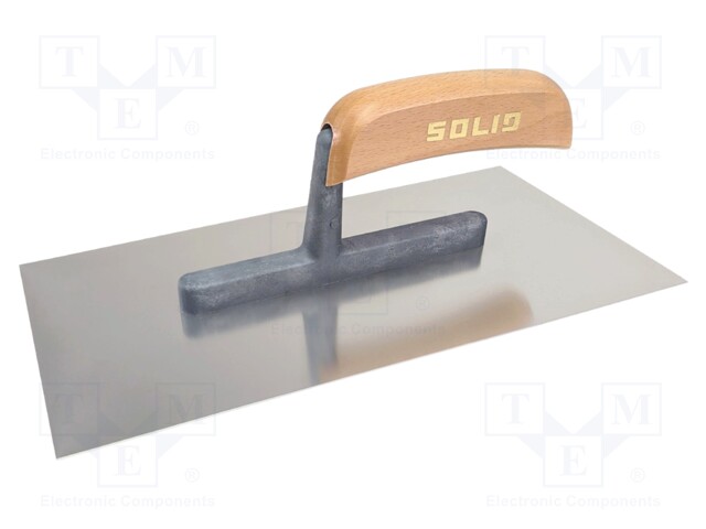 Finishing trowel; L: 270mm; W: 130mm; Handle material: wood