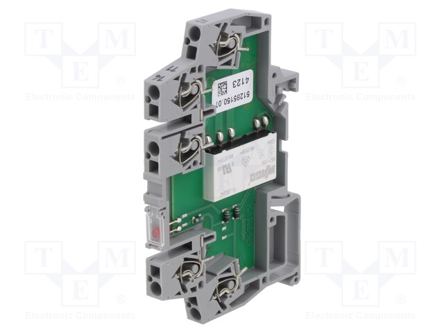 Relay: interface; SPDT; Ucoil: 12VDC; 5A; 5A/250VAC; Mounting: DIN