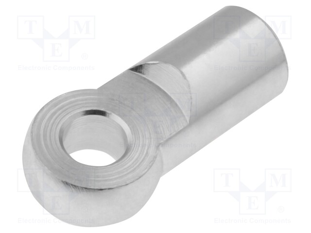 Joint piece; 8mm; Thread: M8; Mat: steel; Pitch: 1,25; Plating: zinc