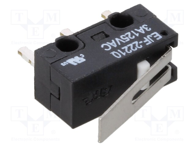 Microswitch SNAP ACTION; with short lever; SPDT; 3A/125VAC; EJF