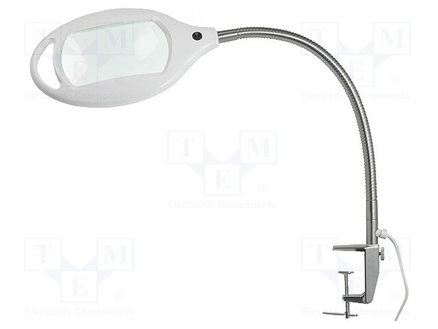 Desktop magnifier with backlight; Mag: 3dpt(x1.75); 6W; Plug: EU