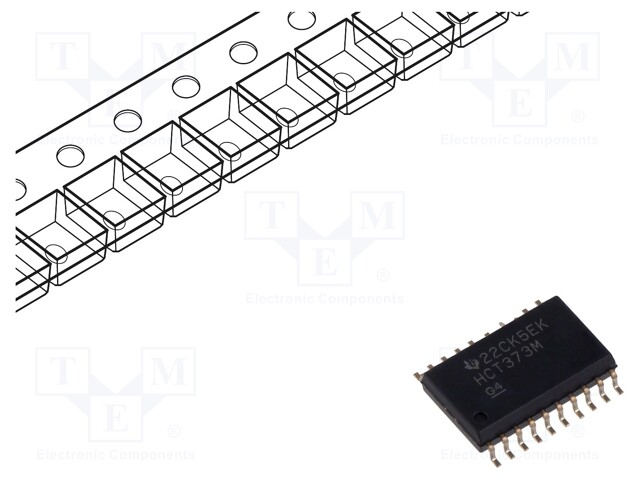 IC: digital; D-latch transparent; Ch: 8; 4.5÷5.5VDC; SMD; SOIC20