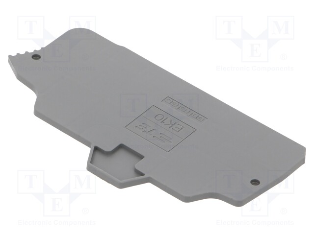 End piece; SNK; dark grey; Width: 2mm; Ht: 80.47mm; -55÷110°C