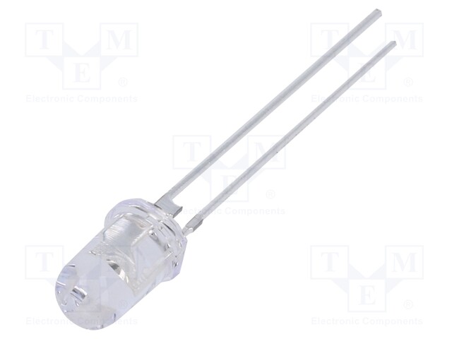 LED; 5mm; yellow; 40000÷48000mcd; 60°; 60mA; 2.3÷2.8V; Front: convex