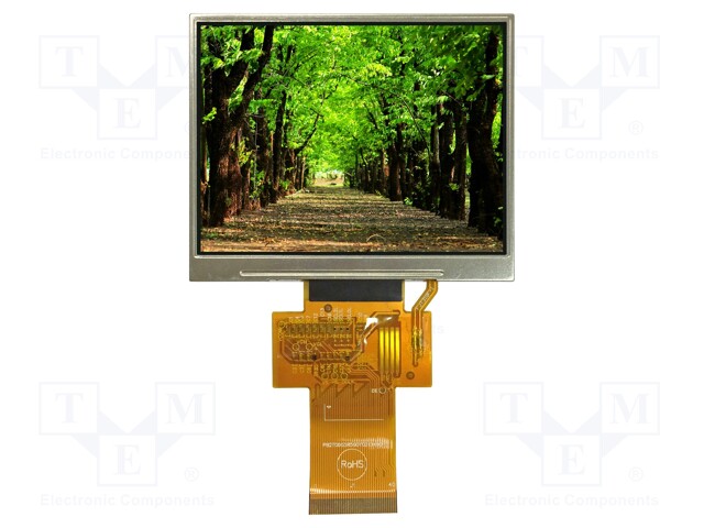 Display: TFT; 3.5"; 320x240; Illumin: LED; Dim: 76.84x63.84x3.27mm