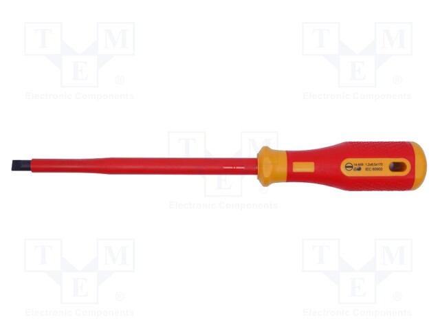 Screwdriver; insulated; slot; SL 8mm; Blade length: 175mm