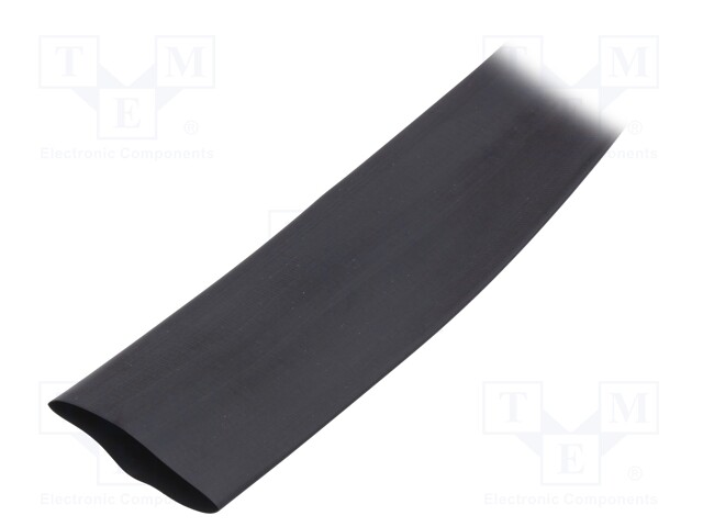 Heat shrink sleeve; glueless; 3: 1; 39mm; L: 50m; black