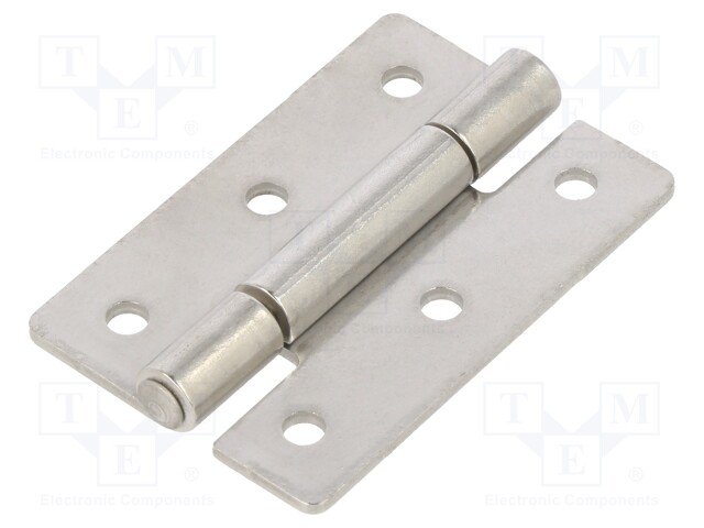 Hinge; Width: 30mm; stainless steel; H: 45mm